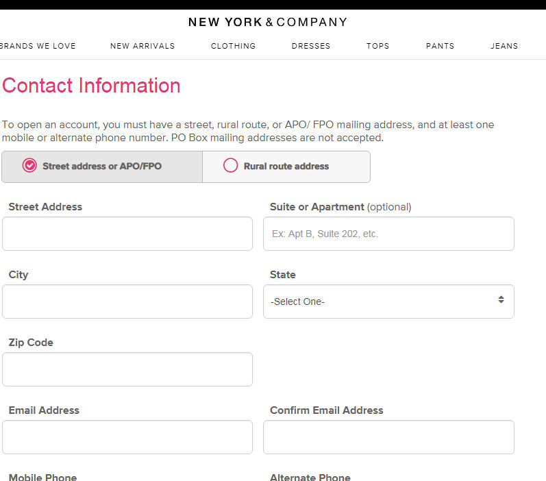 How to get New York & Company credit card