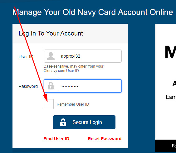how to use old navy credit card