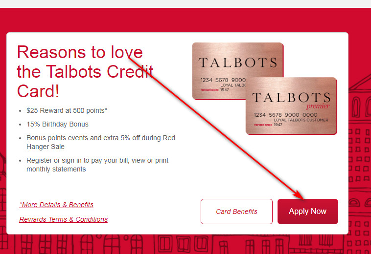Apply for Talbots store card