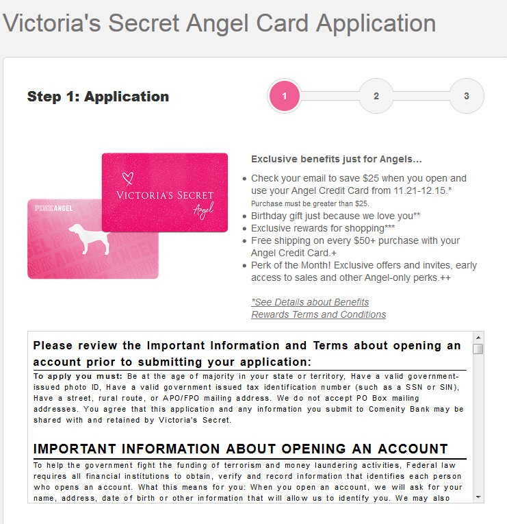 Victoria Secret credit card review
